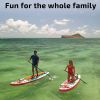 Inflatable Stand Up Paddleboard, Premium SUP Accessories - Backpack, Paddle, Pump and Leash, 32' Wide Board w Stable Non-Slip Deck for Adult | Family