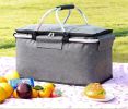 Outdoor Folding Picnic Bag Fruit Basket Thermal Storage Basket